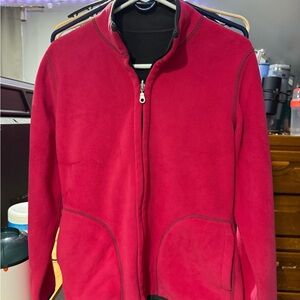 Karen Scott Sport Vibrant Pink Fleece Jacket